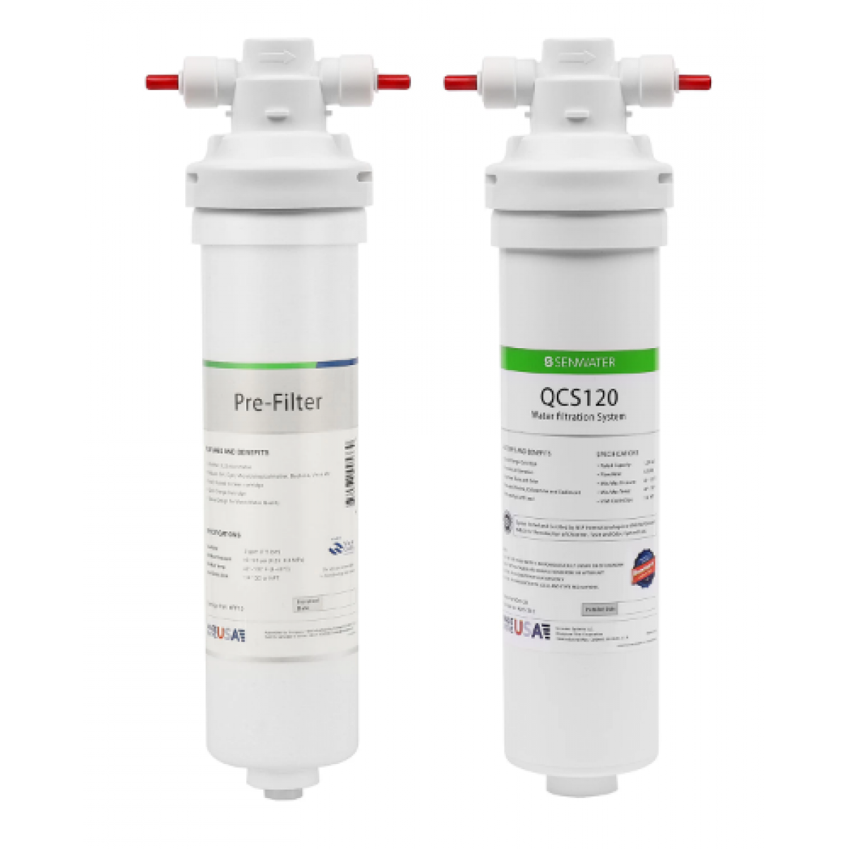 SenWater PF10+QCS120 美國濾水器 - NSF 認證，即開即飲